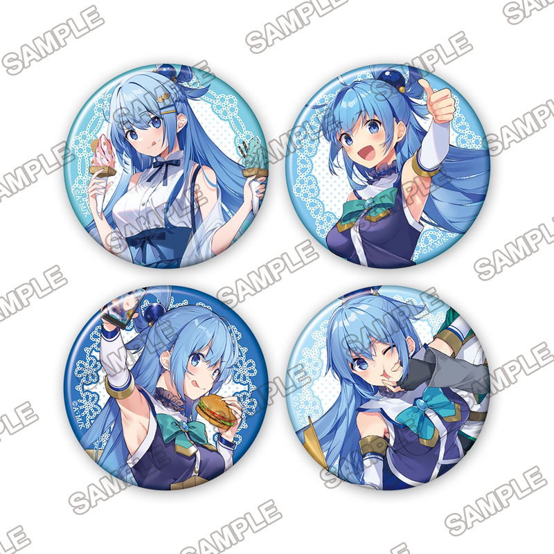 Kono Subarashii Sekai Ni Shukufuku Wo! Birthday Celebration 2023 Can Badge 4 Set image 1