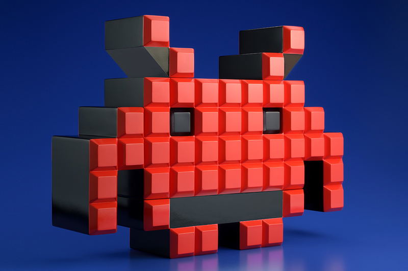 SoftB Space Invaders Crab image 6