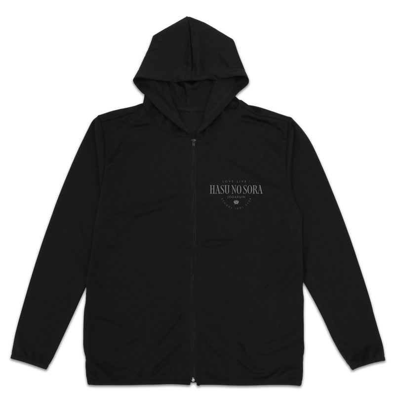 Hasunosora Girls' Academy School Idol Club: Hasunoku Jogakuin Thin Dry Hoodie (Black | Size M) image 2