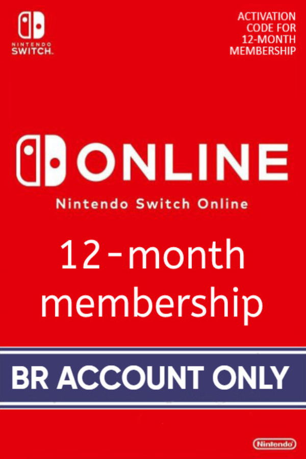 Nintendo Switch Online 12 Month Individual Membership BR Account