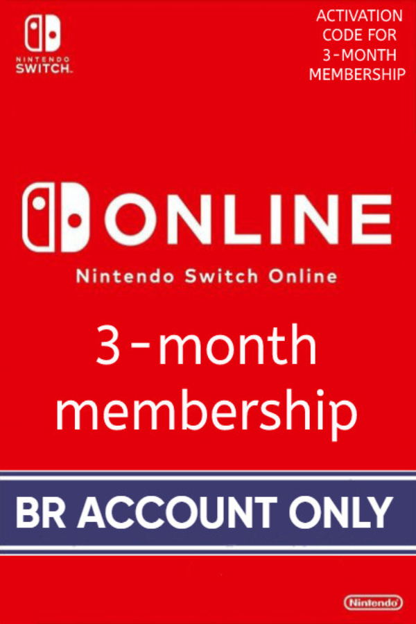 Nintendo Switch Online 3 Month Individual Membership | BR Account <span class="ext ext_digital">digital</span> image 1