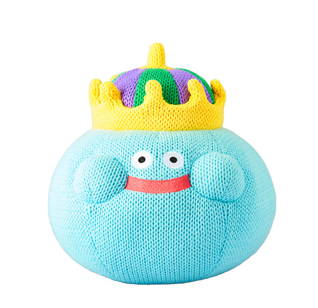 Dragon Quest Smile Slime Knitted Plush King Slime (Re-run) image 1
