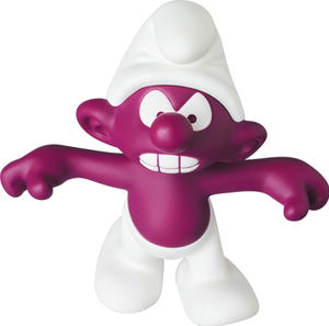 Ultra Detail Figure The Smurfs Series 1 Angry Smurf Purple_