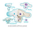 Kaitai Fantasy Sanrio Characters Fancy Purple Mix (Set of 4 Pieces) thumbnail 13