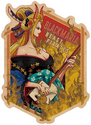 One Piece Black Maria Travel Sticker 1_