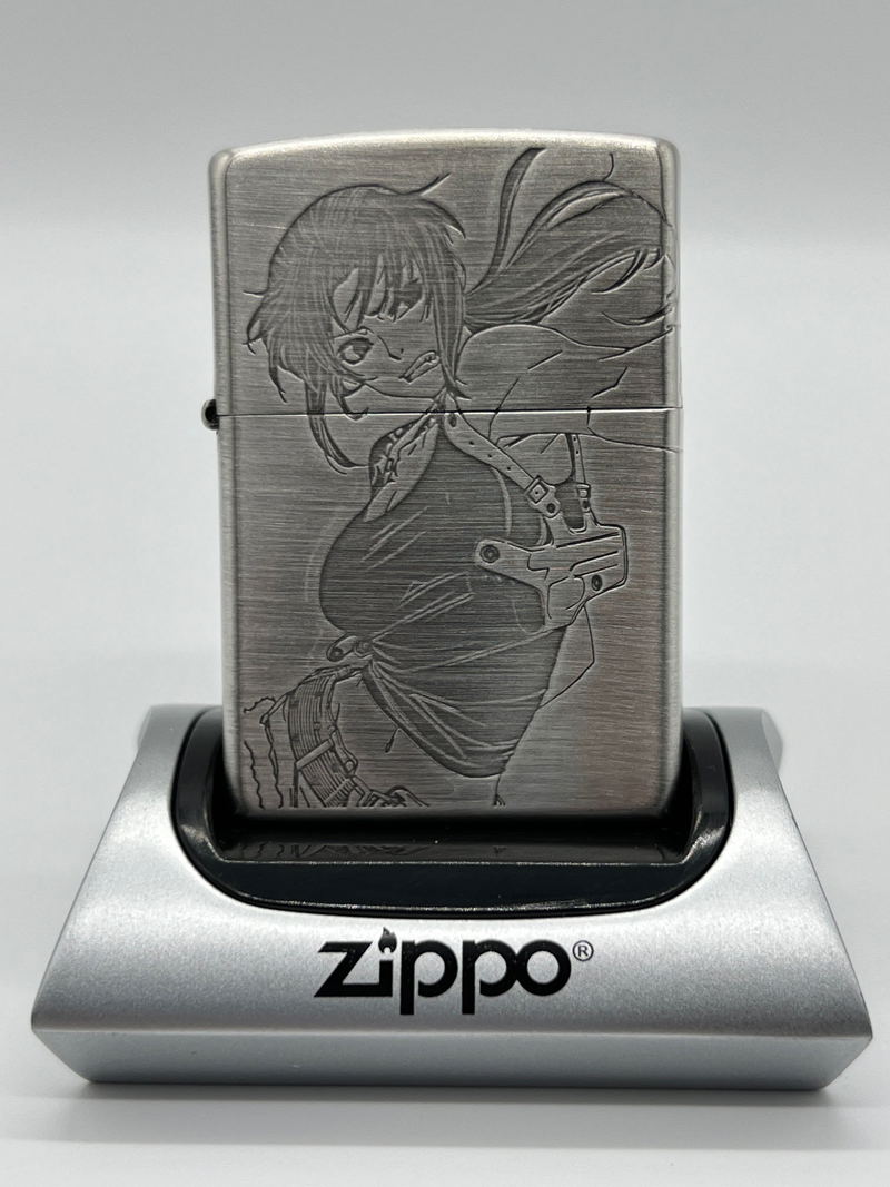 Black Lagoon Zippo Case: Revy 3 Sides Etching (No fuel or gas included) image 1