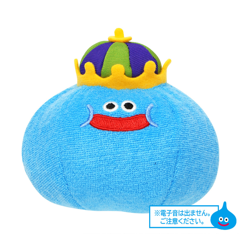 Dragon Quest Baby & Kids Slime Pipipi Chirin to Otogaderu Plush King Slime (Re-run) image 1