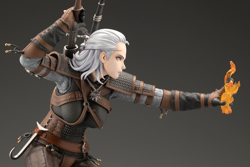 The Witcher 1/7 Scale Pre-Painted Figure: The Witcher Bishoujo Geralt image 12
