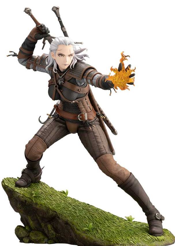 The Witcher 1/7 Scale Pre-Painted Figure: The Witcher Bishoujo Geralt
