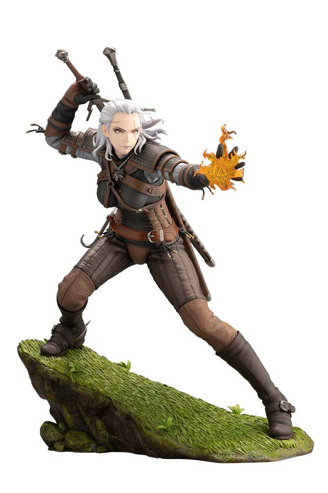 The Witcher 1/7 Scale Pre-Painted Figure: The Witcher Bishoujo Geralt image 1