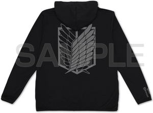 Attack On Titan Survey Corps Thin Dry Hoodie (Black | Size L)_