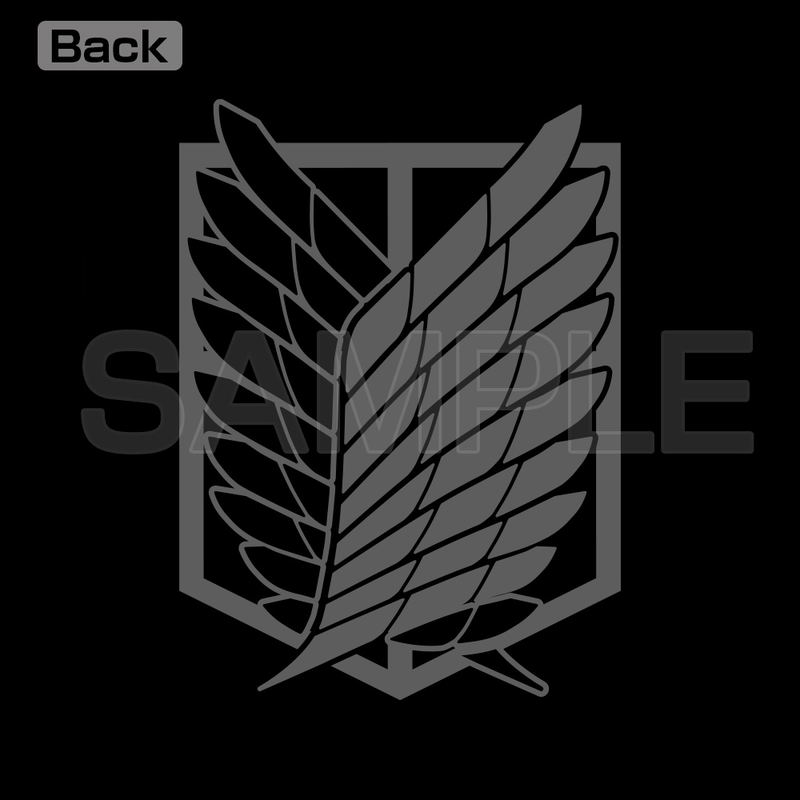 Attack On Titan Survey Corps Thin Dry Hoodie (Black | Size M) image 3