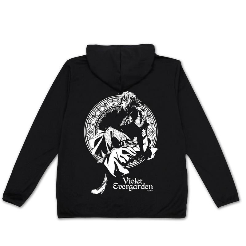 Violet Evergarden Thin Dry Hoodie (Black | Size XL) image 1