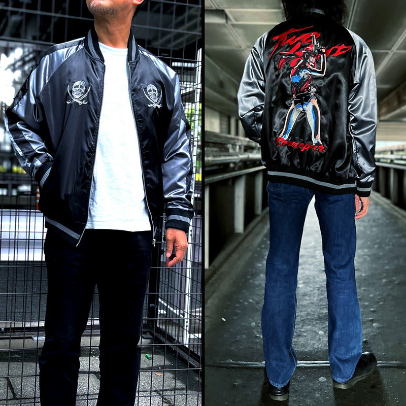 Black Lagoon Revy Embroidered Souvenir Jacket (Size XL) image 9