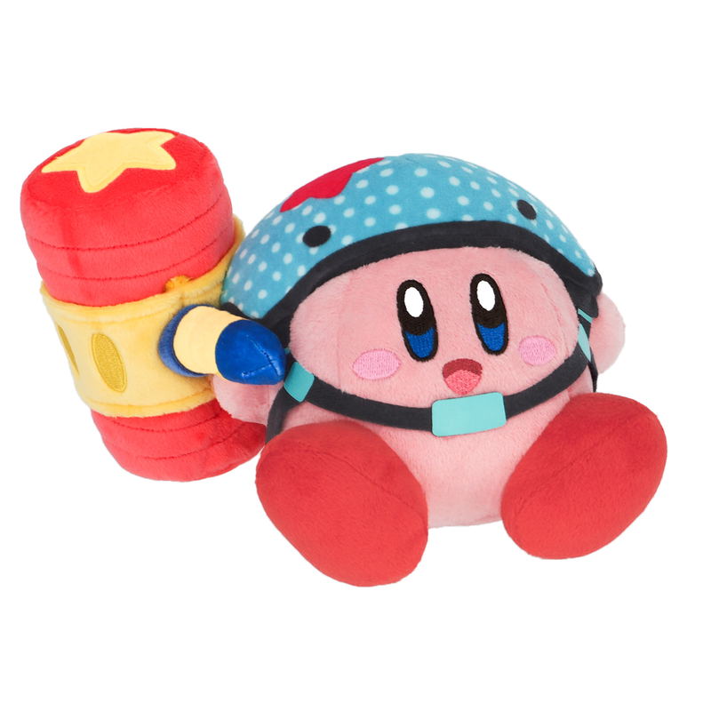 Kirby and the Forgotten Land Plush Toy Hammer Kirby (S Size) image 1