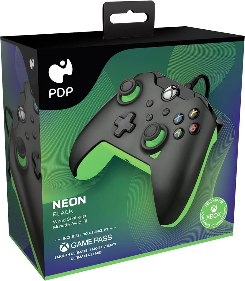 PDP Wired Controller for Xbox Series X|S (Neon Black) for PC, XONE