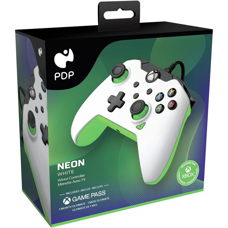 PDP Wired Controller for Xbox Series X|S (Neon White) image 1