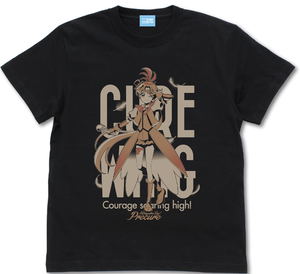 Spreading Sky! Pretty Cure - Cure Wing-T-Shirt (Black | Size L)_