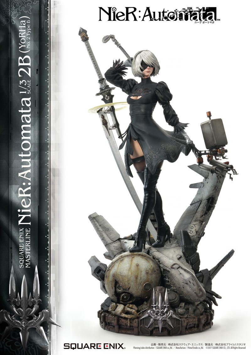 Square Enix Masterline Nier: Automata 1/3 Scale Pre-Painted Figure: 2B (YoRHa No.2 Type B) image 1