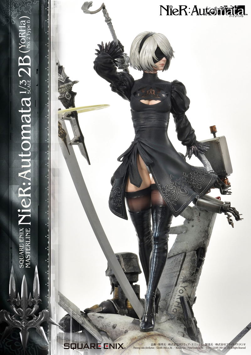 Square Enix Masterline Nier: Automata 1/3 Scale Pre-Painted Figure: 2B (YoRHa No.2 Type B) image 16