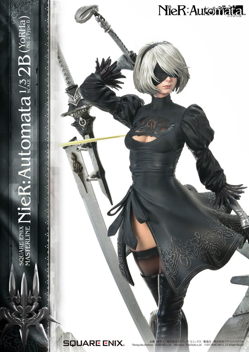 Square Enix Masterline Nier: Automata 1/3 Scale Pre-Painted Figure: 2B (YoRHa No.2 Type B) image 17