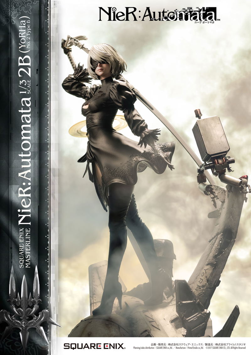 Square Enix Masterline Nier: Automata 1/3 Scale Pre-Painted Figure: 2B (YoRHa No.2 Type B) image 30