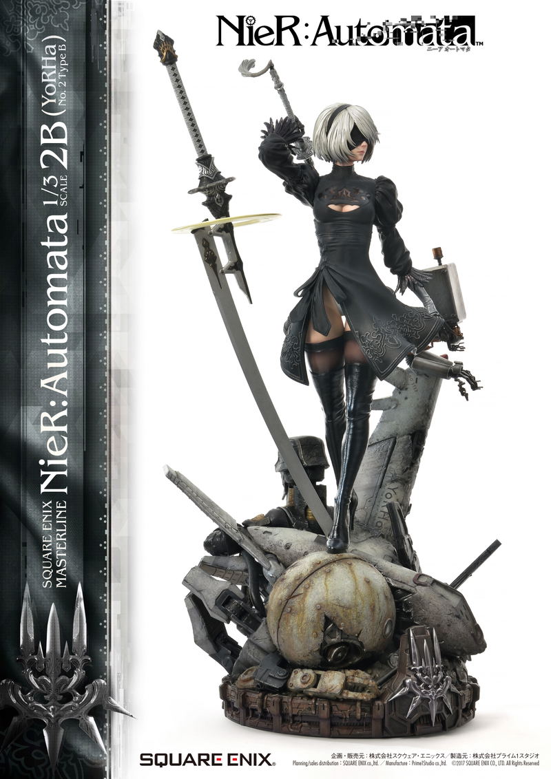 Square Enix Masterline Nier: Automata 1/3 Scale Pre-Painted Figure: 2B (YoRHa No.2 Type B) image 6