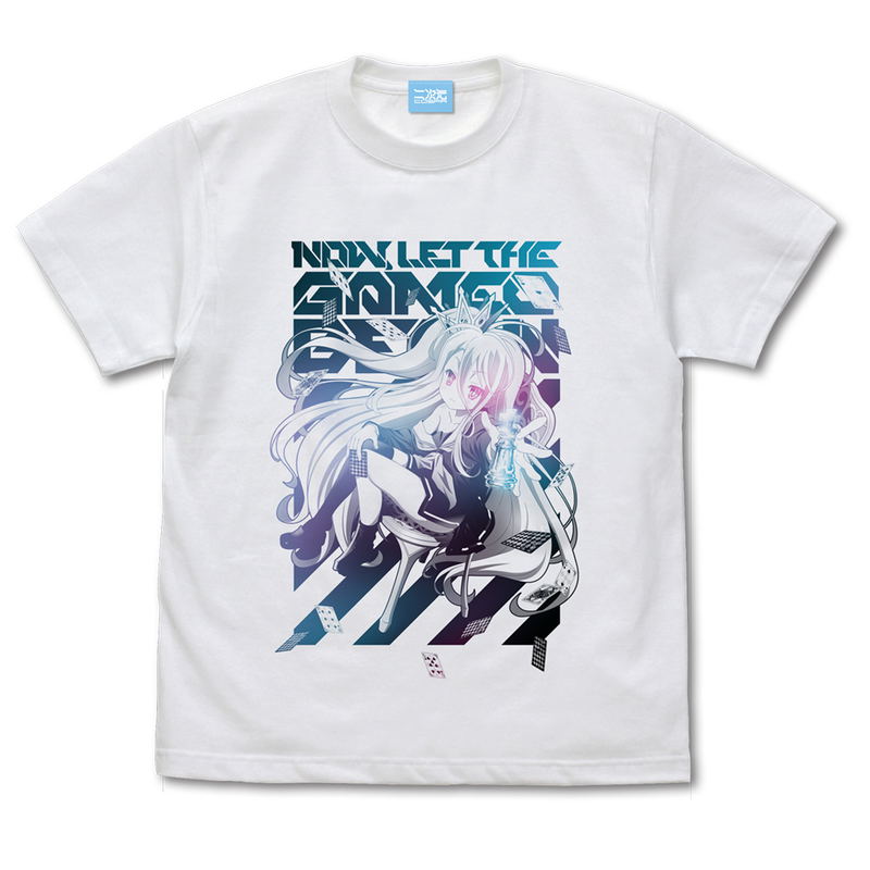 No Game No Life Originally Drawn Asciente! Ver. T-shirt (White | Size S) image 1