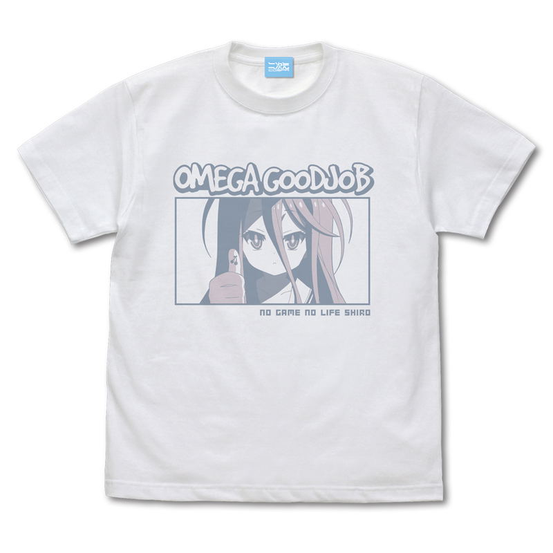 No Game No Life Omega Good Job Window T-shirt (White | Size XL) image 1