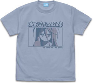 No Game No Life White Omega Good Job Window T-shirt (Acid Blue | Size S)_