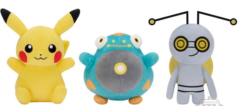 Pokemon Plush: Pikachu/Bellibolt/Gimmighoul (Set of 3 Pieces) image 1