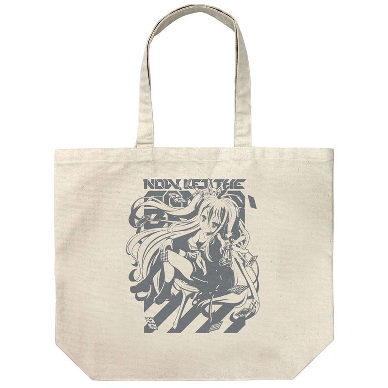No Game No Life Asciente! Ver. Originally Drawn White Large Tote Bag Natural image 1