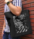 No Game No Life: Zero Ascient! Ver. Newly illustrated Shuvi Large Tote Bag Black thumbnail 2