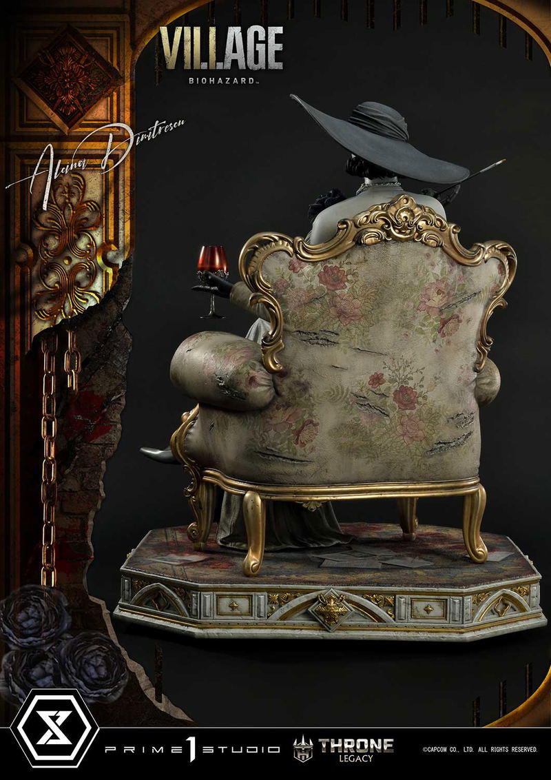 Throne Legacy Resident Evil Village 1/4 Scale Statue: Alcina Dimitrescu image 9