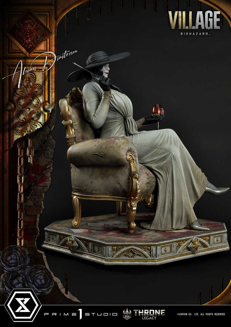 Throne Legacy Resident Evil Village 1/4 Scale Statue: Alcina Dimitrescu image 11
