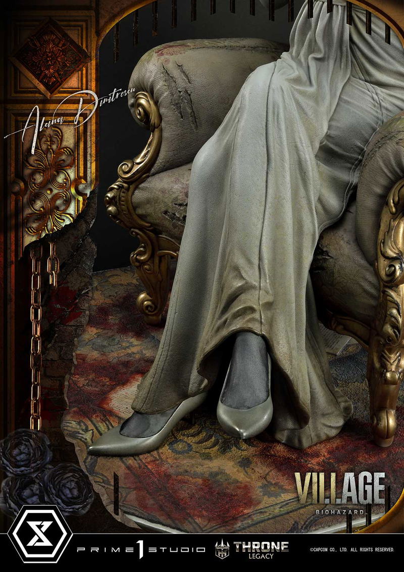 Throne Legacy Resident Evil Village 1/4 Scale Statue: Alcina Dimitrescu image 12