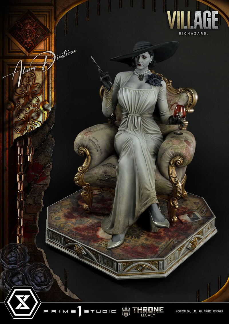 Throne Legacy Resident Evil Village 1/4 Scale Statue: Alcina Dimitrescu image 18