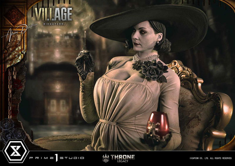 Throne Legacy Resident Evil Village 1/4 Scale Statue: Alcina Dimitrescu image 24