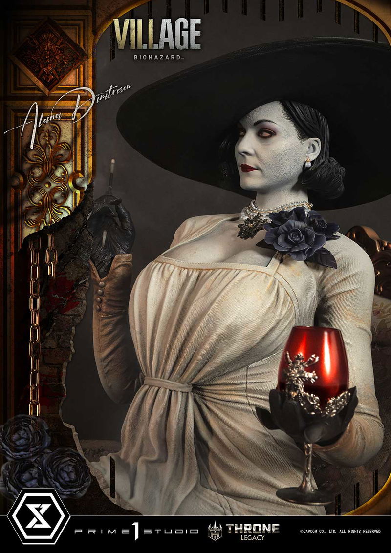 Throne Legacy Resident Evil Village 1/4 Scale Statue: Alcina Dimitrescu image 2