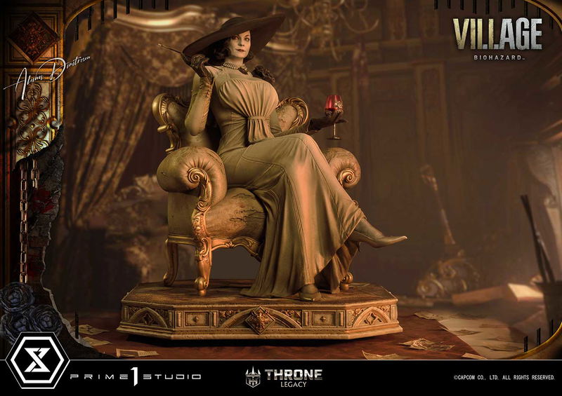 Throne Legacy Resident Evil Village 1/4 Scale Statue: Alcina Dimitrescu image 39
