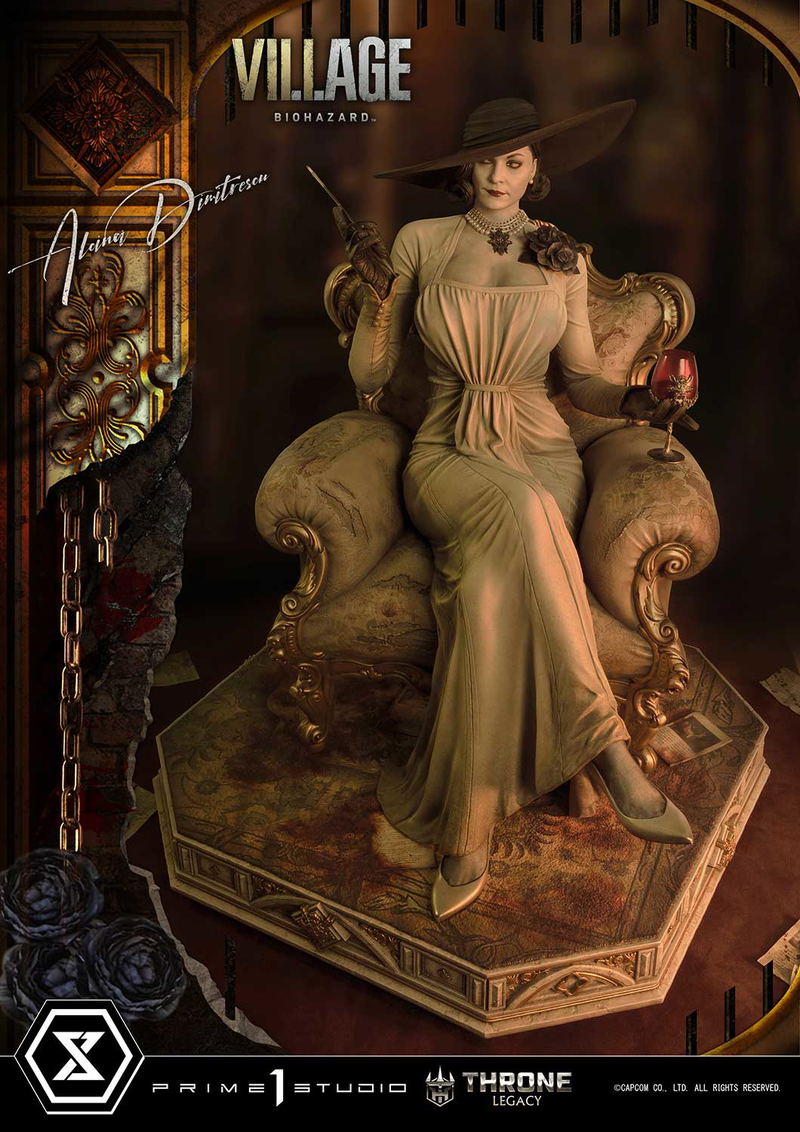 Throne Legacy Resident Evil Village 1/4 Scale Statue: Alcina Dimitrescu image 5