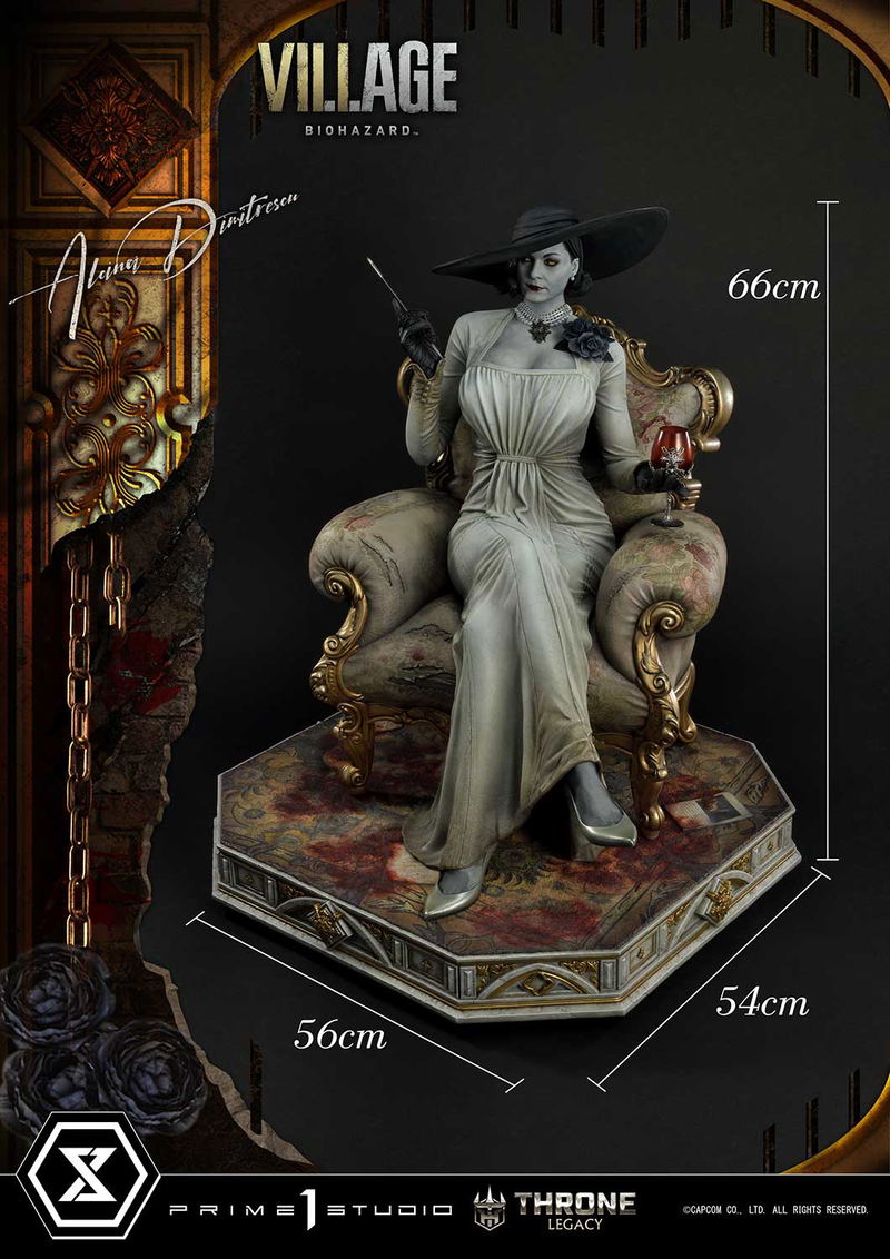 Throne Legacy Resident Evil Village 1/4 Scale Statue: Alcina Dimitrescu image 59