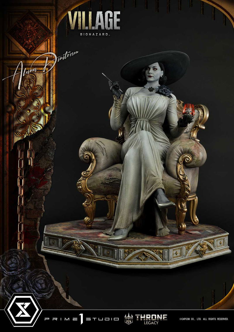 Throne Legacy Resident Evil Village 1/4 Scale Statue: Alcina Dimitrescu image 7