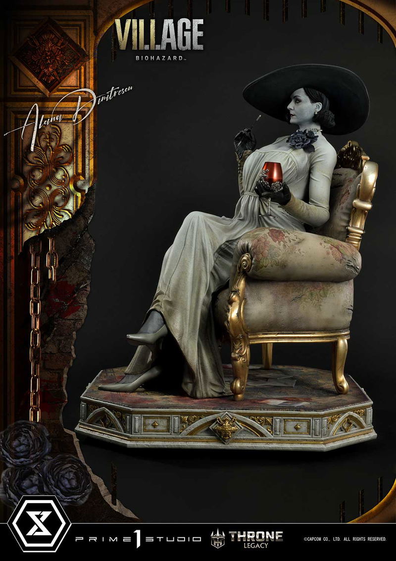 Throne Legacy Resident Evil Village 1/4 Scale Statue: Alcina Dimitrescu image 8