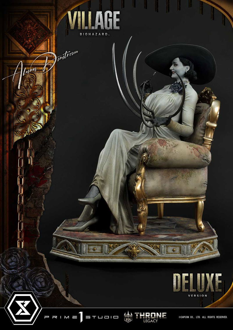 Throne Legacy Resident Evil Village 1/4 Scale Statue: Alcina Dimitrescu Deluxe Version image 10