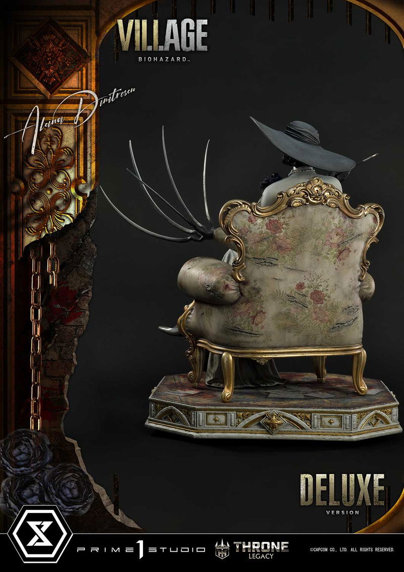 Throne Legacy Resident Evil Village 1/4 Scale Statue: Alcina Dimitrescu Deluxe Version image 11