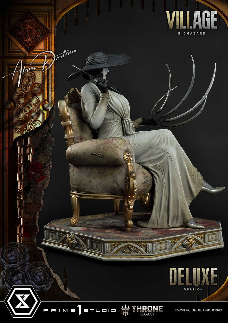 Throne Legacy Resident Evil Village 1/4 Scale Statue: Alcina Dimitrescu Deluxe Version image 13