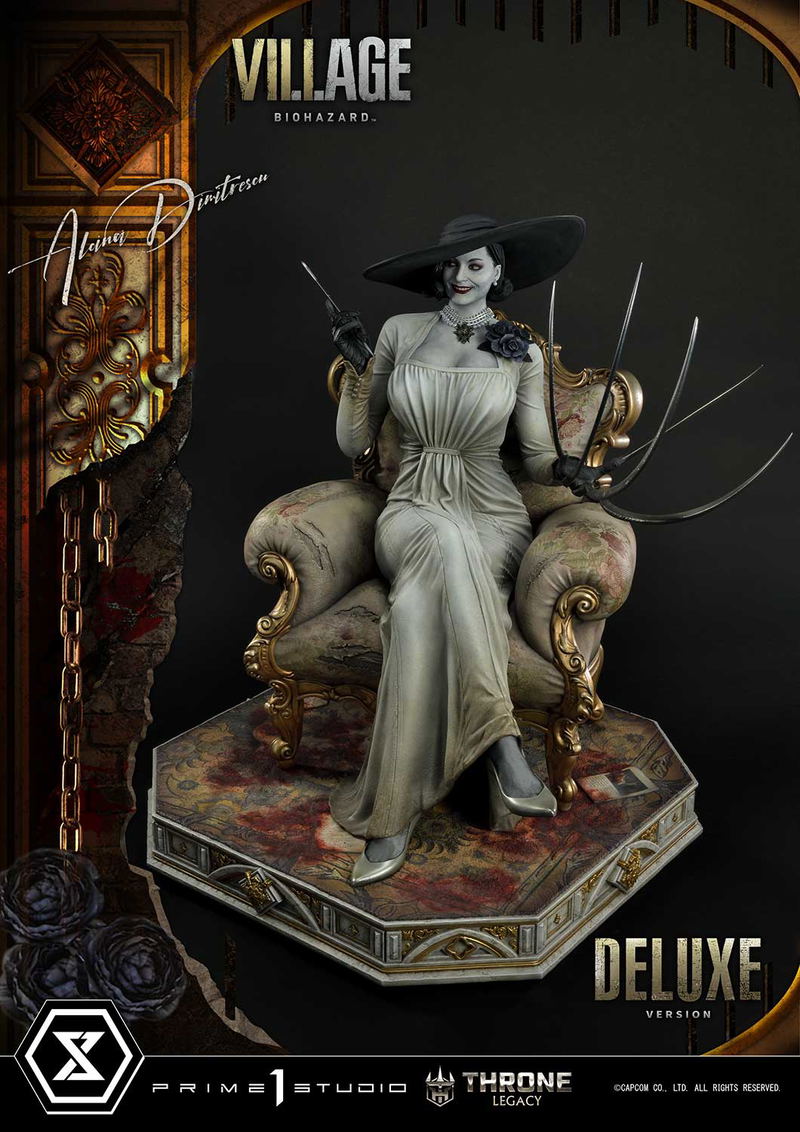Throne Legacy Resident Evil Village 1/4 Scale Statue: Alcina Dimitrescu Deluxe Version image 14