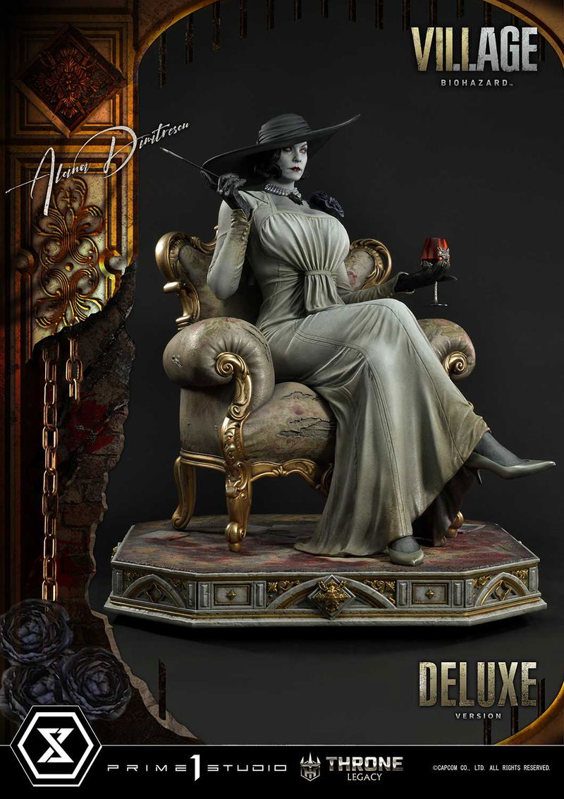 Throne Legacy Resident Evil Village 1/4 Scale Statue: Alcina Dimitrescu Deluxe Version image 17