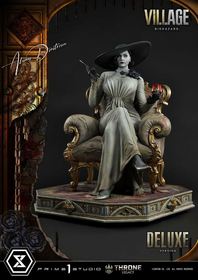 Throne Legacy Resident Evil Village 1/4 Scale Statue: Alcina Dimitrescu Deluxe Version image 18